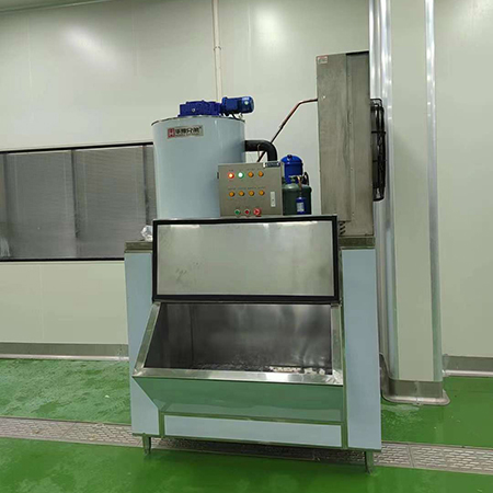 2吨不锈钢工业片冰机交付安徽滁州食品厂